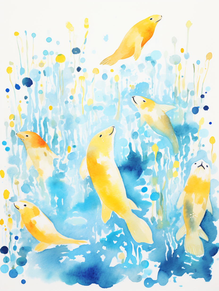 Watercolor Sea Life